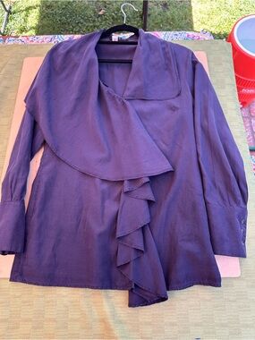 Silky Blue, Made in Italy Blouse